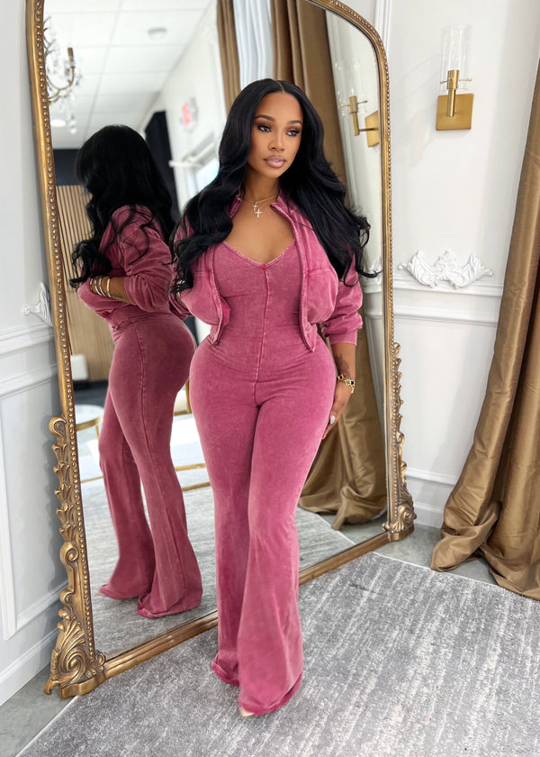 Addison set(burgundy)