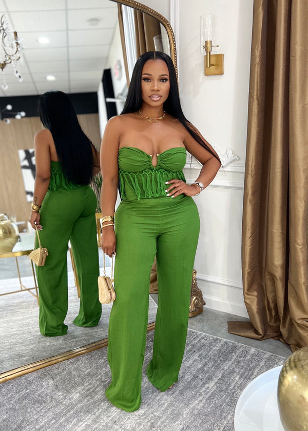 Made you look jumpsuit(green)