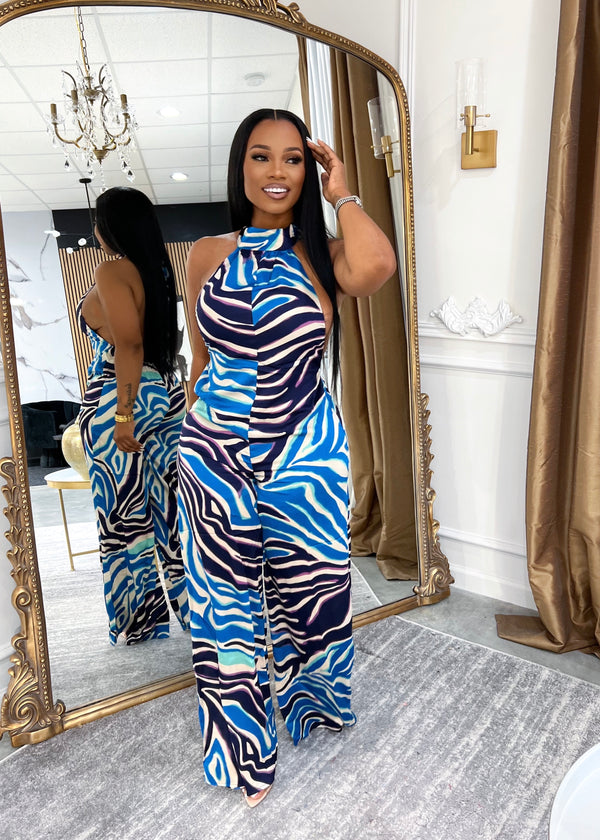 Lady chanel jumpsuit(blue)