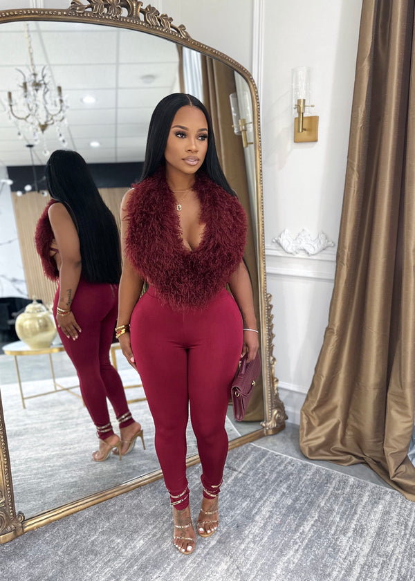 More than enough set(burgundy)
