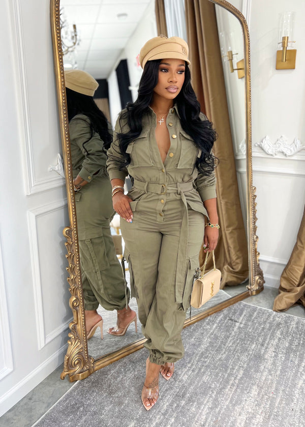 Cali cargo jumpsuit