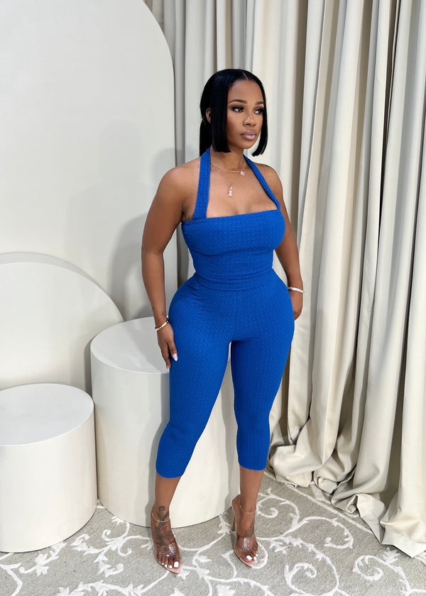 Sade capri set(blue)