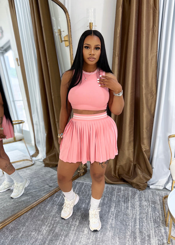 Perfect timing skirt set(bubble gum pink)ship date 5/20