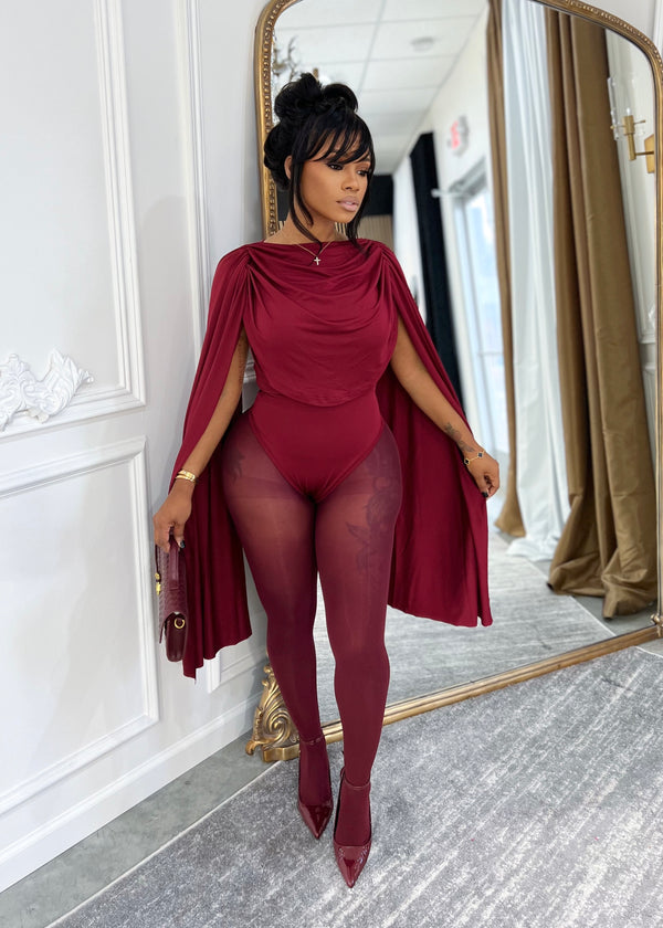 Drama bodysuit(burgundy)