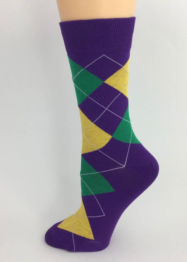 Mardi Gras socks